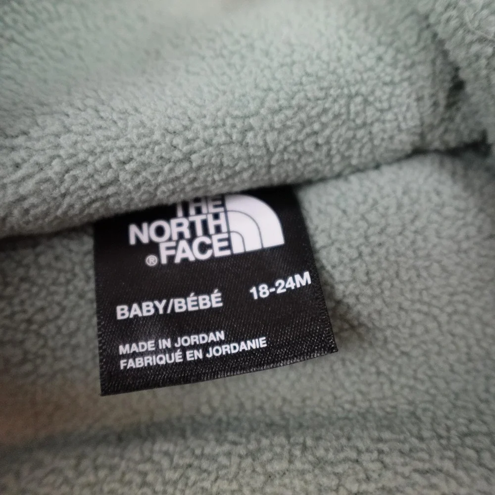 The North Face Bunting Snowsuit Baby 18-24 Months Green ThermoBall Fleece Hooded